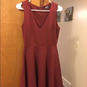 Burgundy dress